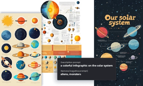 AI image generator interface showing the prompt 