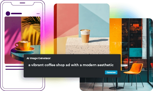 AI image generator interface showing the prompt 
